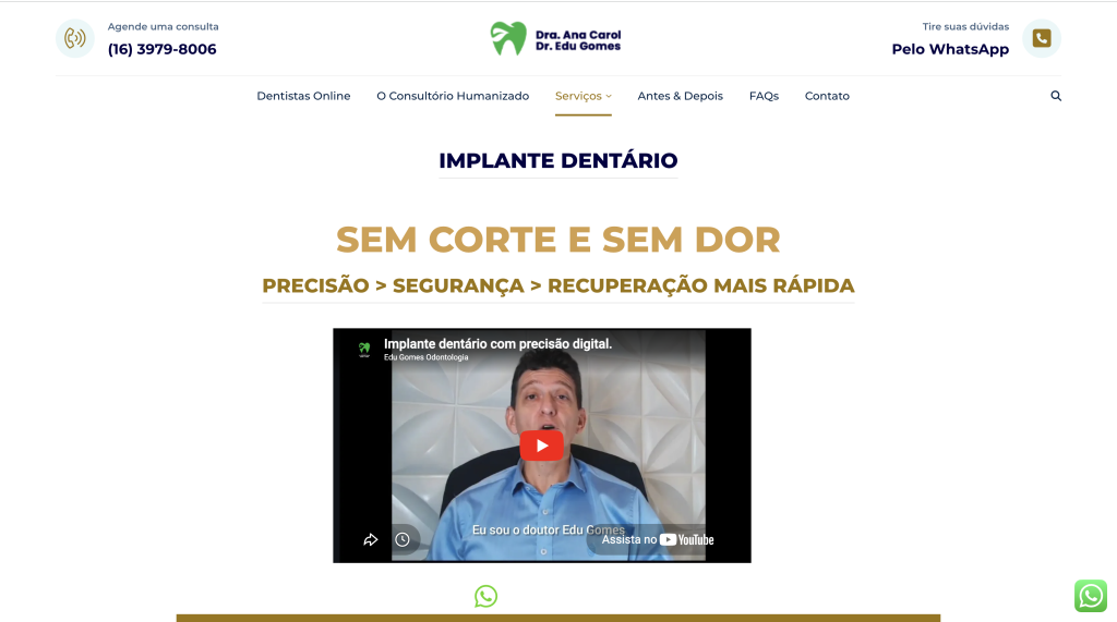 Implante Dentário | Dr. Edu Gomes